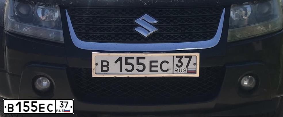 Фото автомобиля SUZUKI /GRAND/ VITARA, 2010 — госномер В155ЕС37. Цвет: ЧЕРНЫЙ