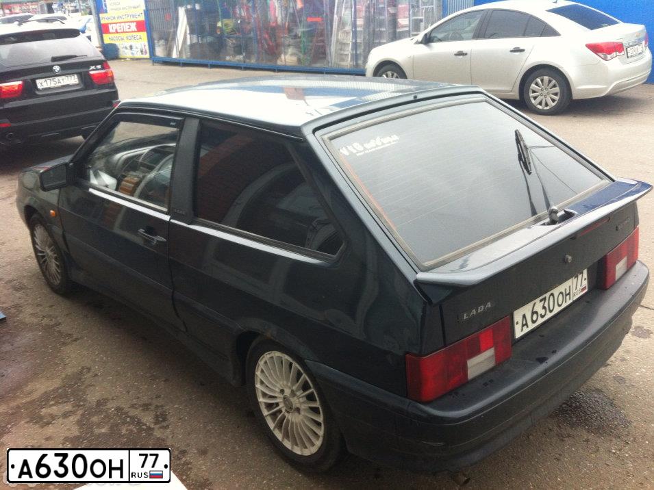 Фото автомобиля LADA 2113 SAMARA, 2008 — госномер А630ОН77. Цвет: ЧЕРНЫЙ
