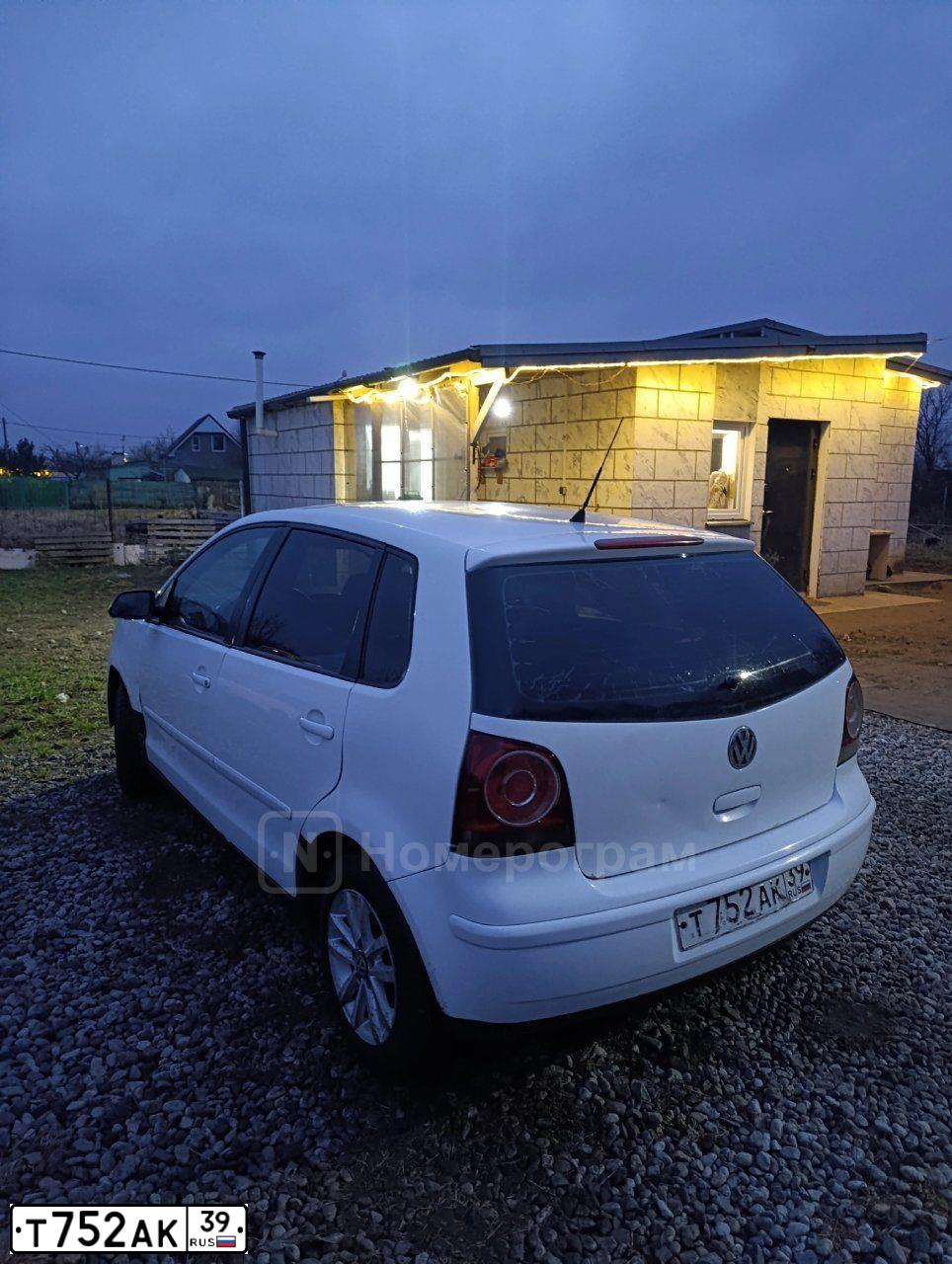 Фото автомобиля VOLKSWAGEN POLO, 2008 — госномер У976АК39