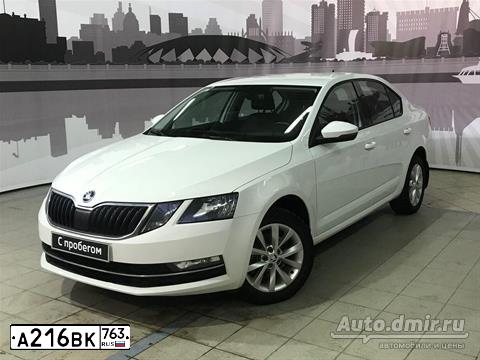 Фото автомобиля SKODA OCTAVIA, 2017 — госномер А216ВК763. Цвет: Белый