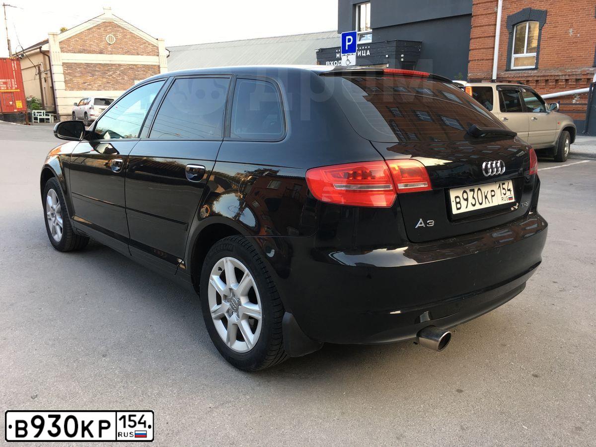 Фото автомобиля AUDI A3, 2012 — госномер В930КР154. Цвет: ЧЕРНЫЙ