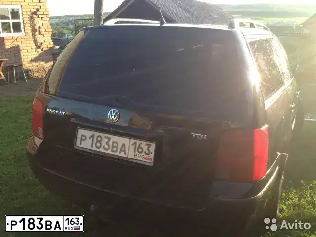 Фото автомобиля VOLKSWAGEN PASSAT, 2000 — госномер Р183ВА163. Цвет: ЧЕРНЫЙ
