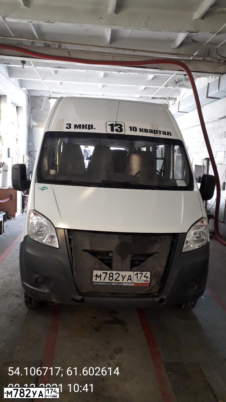 Фото автомобиля GAZ EL NEXT, 2019 — госномер М782УА174. Цвет: Белый
