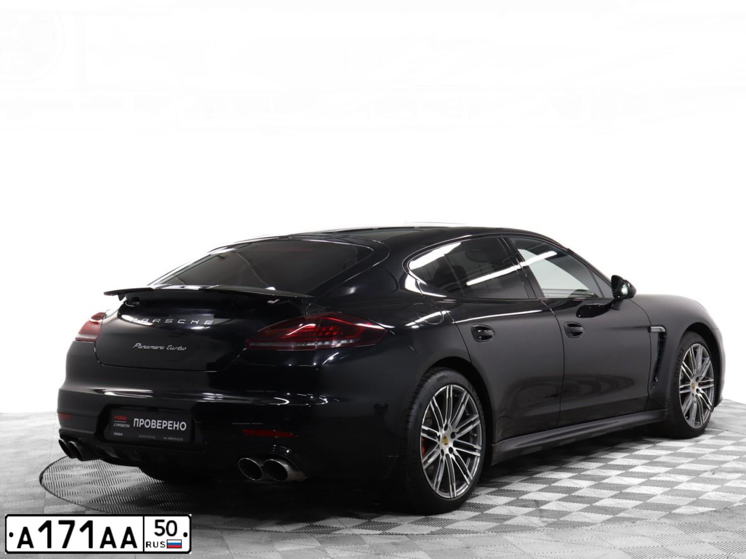 Фото автомобиля PORSCHE PANAMERA, 2016 — госномер Н791РР134. Цвет: ЧЕРНЫЙ