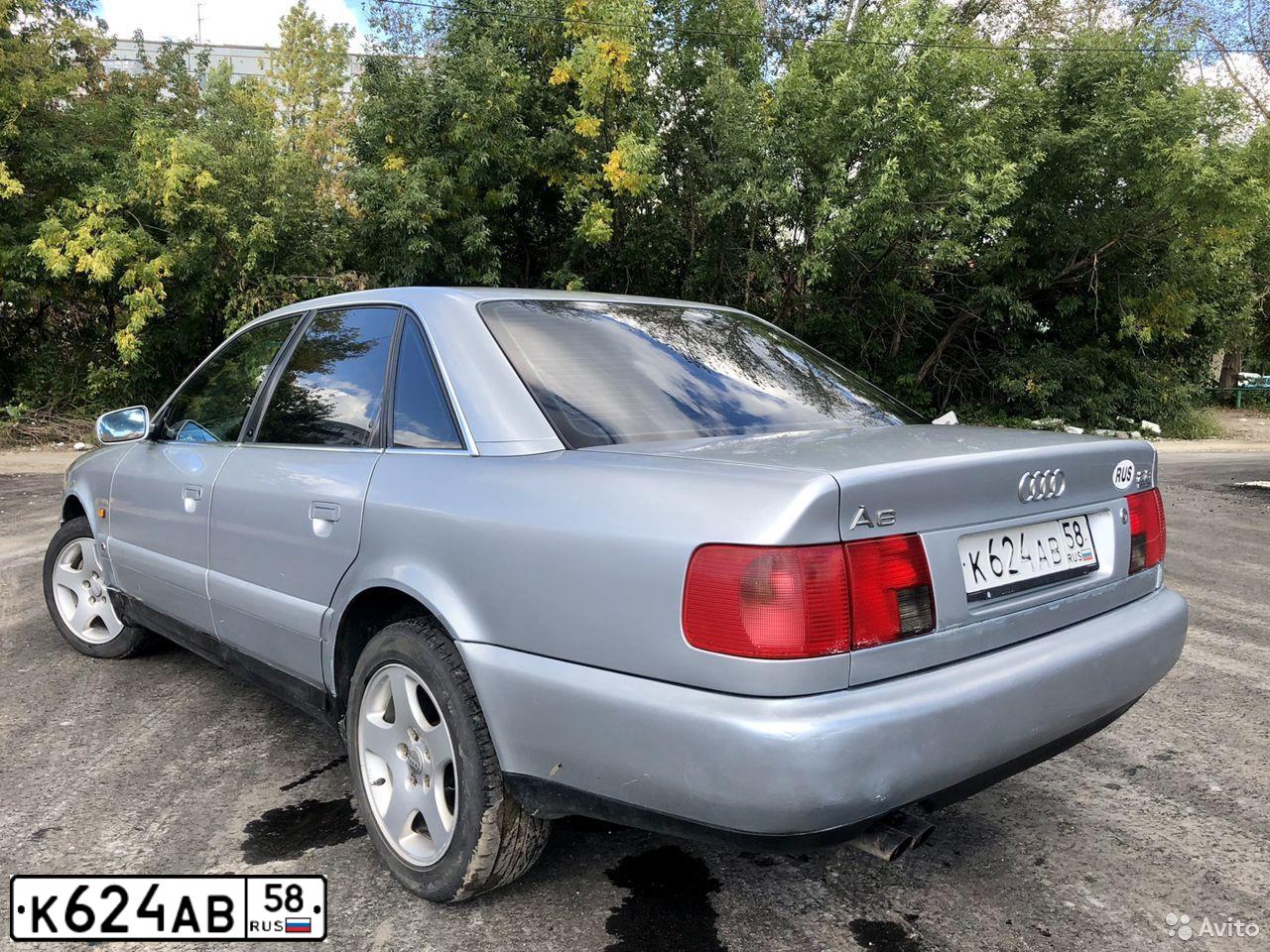 Фото автомобиля AUDI A6, 1995 — госномер К624АВ58. Цвет: Серый