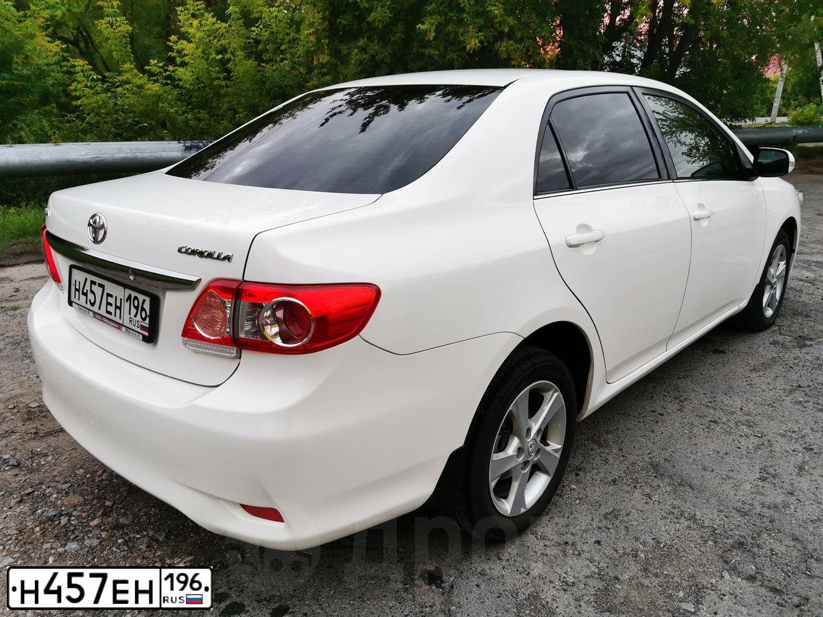 Фото автомобиля TOYOTA COROLLA, 2011 — госномер У178РВ72. Цвет: Белый