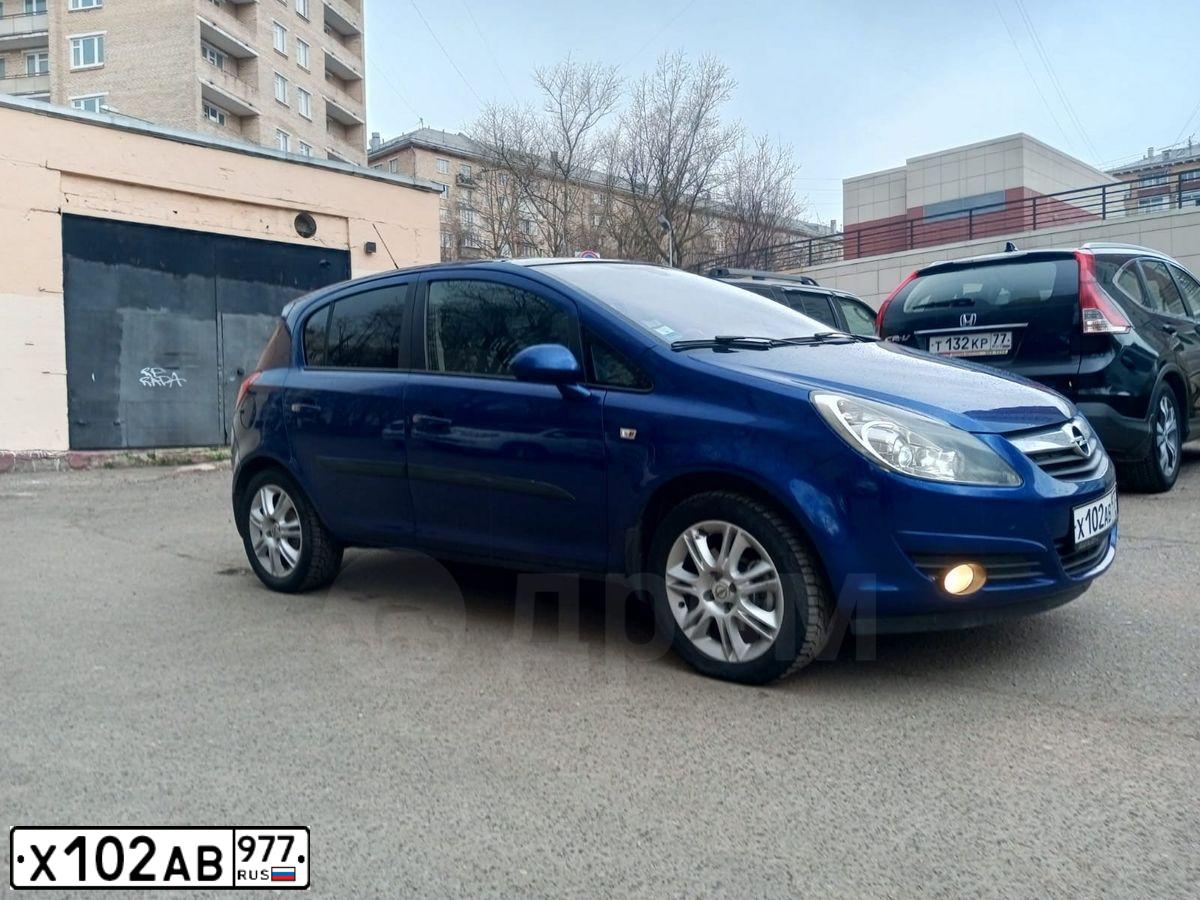 Фото автомобиля OPEL CORSA, 2008 — госномер Р991ЕХ76. Цвет: синий