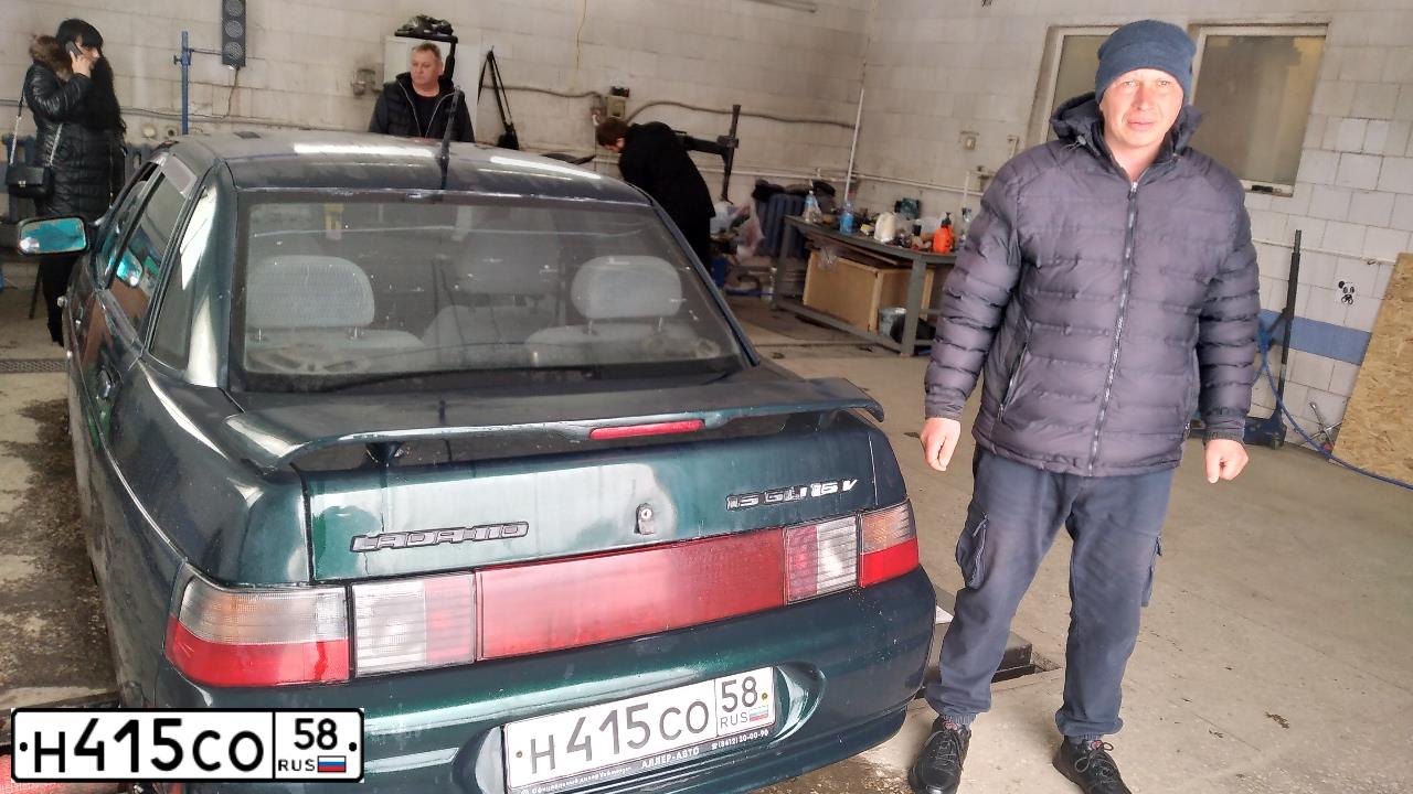 Фото автомобиля LADA 2110, 2003 — госномер Н415СО58. Цвет: ТЕМНО-ЗЕЛЕНЫЙ