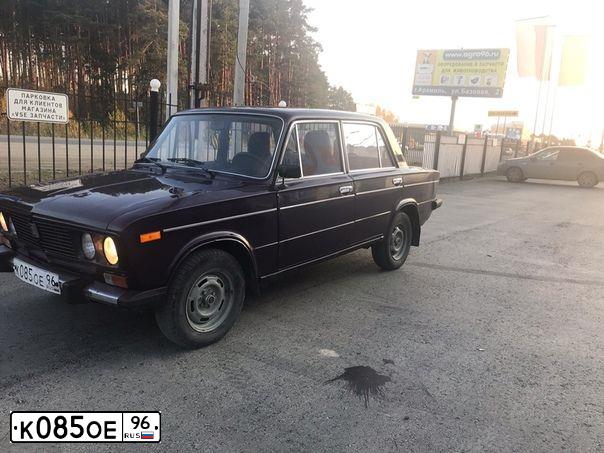 Фото автомобиля LADA 2106 LADA, 2003 — госномер К085ОЕ96. Цвет: Коричнево-фиолетовый