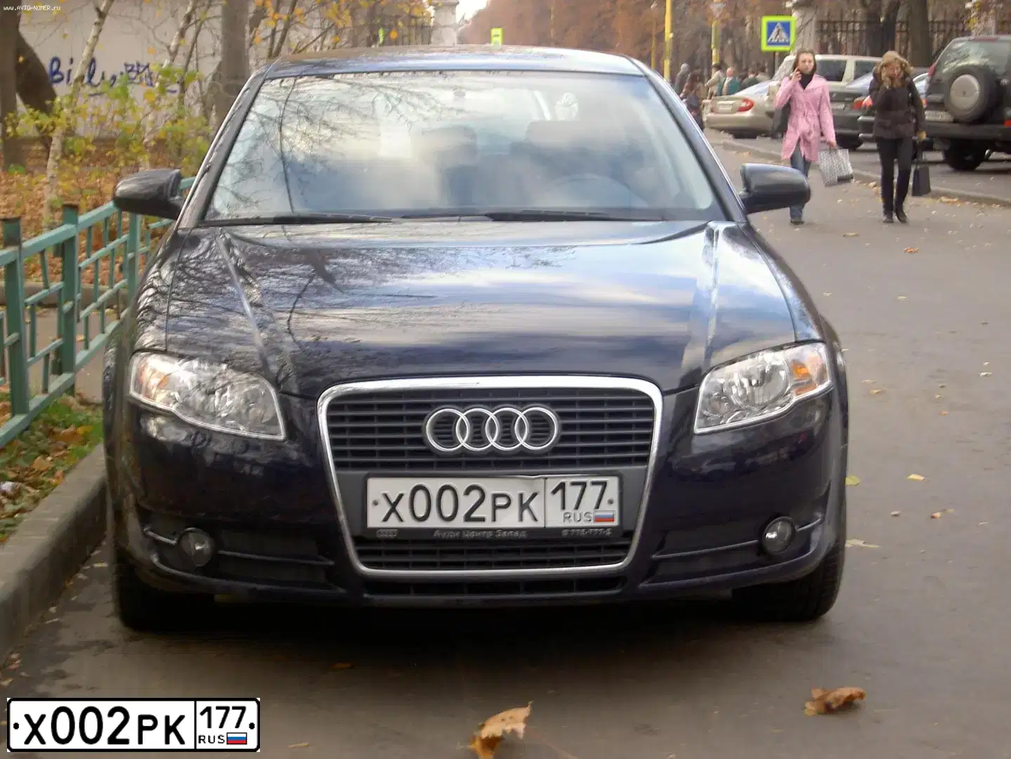 Фото автомобиля AUDI A4, 2006 — госномер А917СУ62. Цвет: СИНИЙ