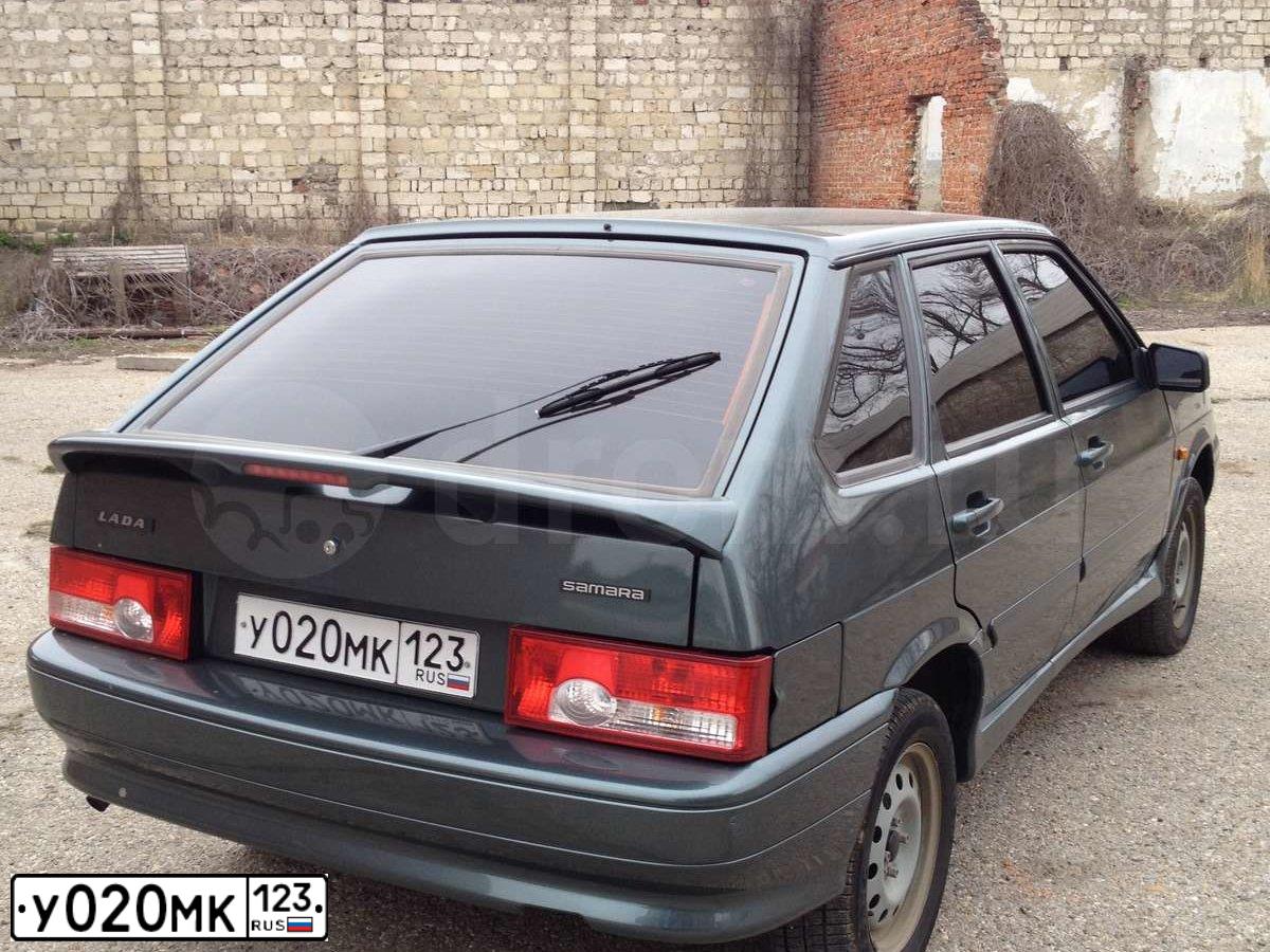 Фото автомобиля LADA 2114 SAMARA, 2011 — госномер Р331ТМ05. Цвет: СЕРО-СИНЕ-ЗЕЛЕНЫЙ