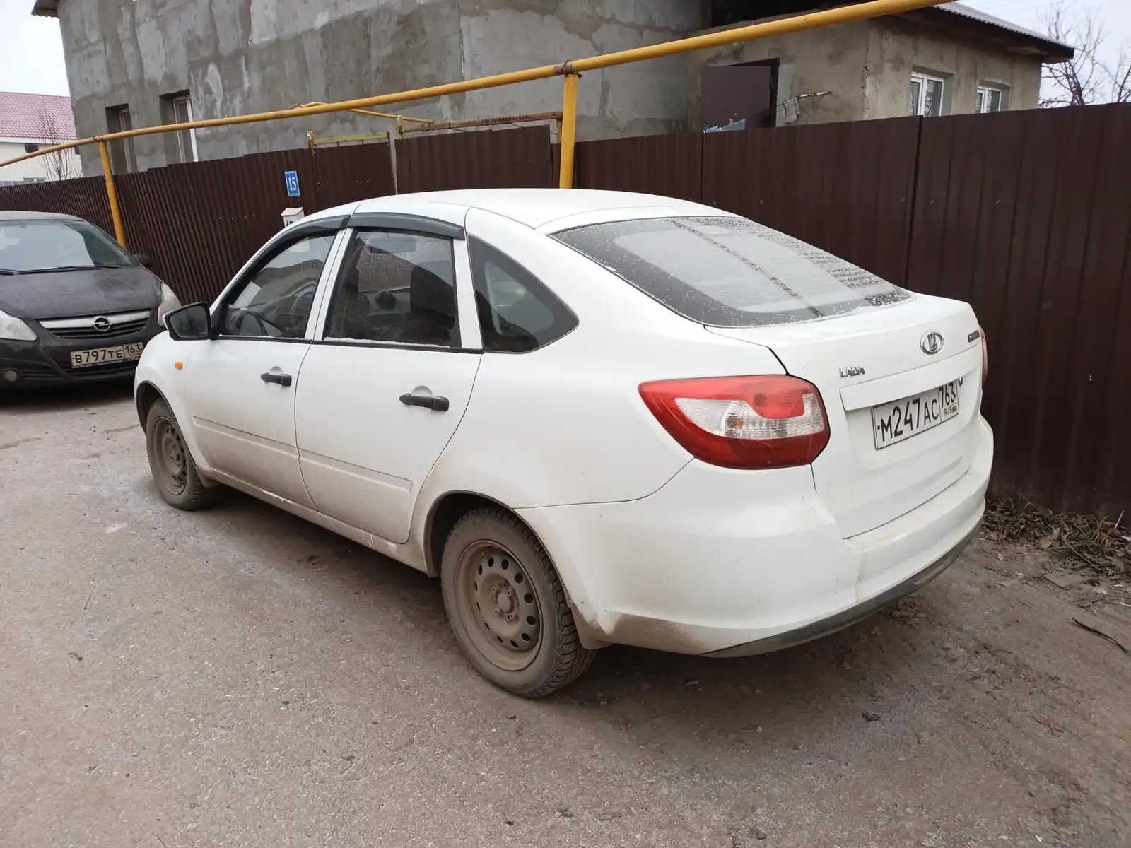 Фото автомобиля LADA 2191 GRANTA, 2015 — госномер М247АС763. Цвет: Белый