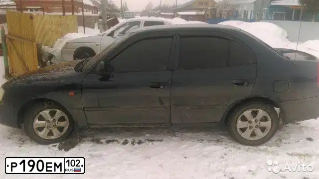 Фото автомобиля TAGAZ ACCENT, 2008 — госномер У842УО56. Цвет: СИНИЙ