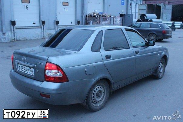 Фото автомобиля LADA 2170 PRIORA, 2007 — госномер Т095РУ36. Цвет: СЕРО-ЗЕЛЕНЫЙ