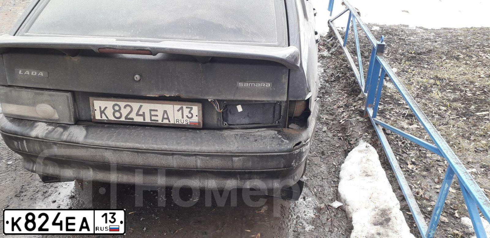 Фото автомобиля LADA 2114 SAMARA, 2011 — госномер В494МВ21. Цвет: Сине-Черный