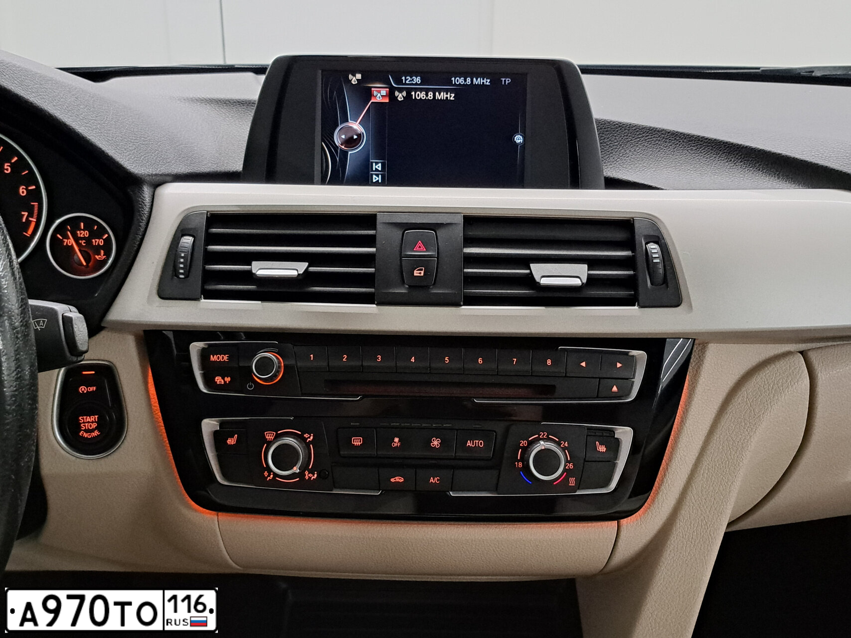 Фото автомобиля BMW SERIE 3, 2016 — госномер А970ТО116. Цвет: ЧЕРНЫЙ