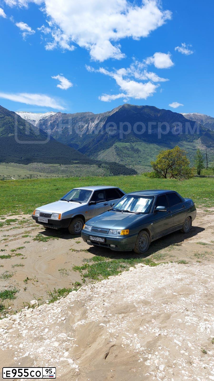 Фото автомобиля LADA 2110, 2007 — госномер Т836ТУ05. Цвет: Серо-сине-зеленый