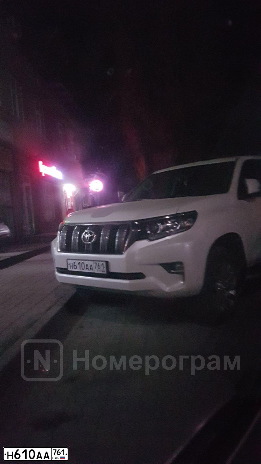 Фото автомобиля TOYOTA LAND CRUISER 150, 2018 — госномер Р787НР761. Цвет: Белый