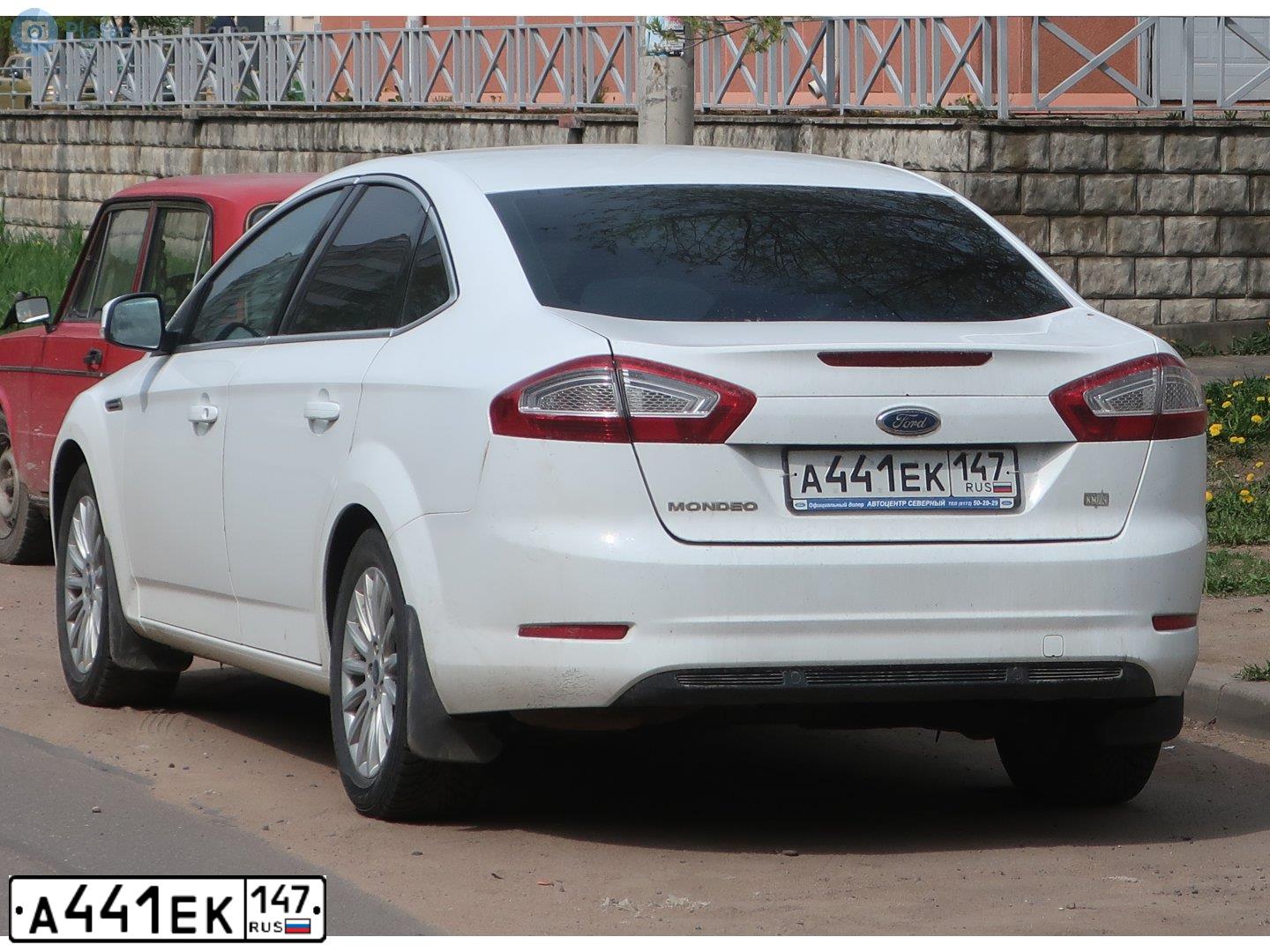Фото автомобиля FORD MONDEO, 2012 — госномер Т407МЕ198. Цвет: Белый