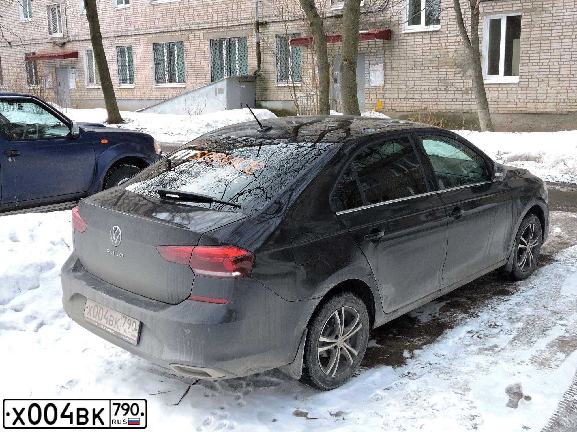 Фото автомобиля VOLKSWAGEN POLO, 2020 — госномер С408МХ40. Цвет: ЧЕРНЫЙ