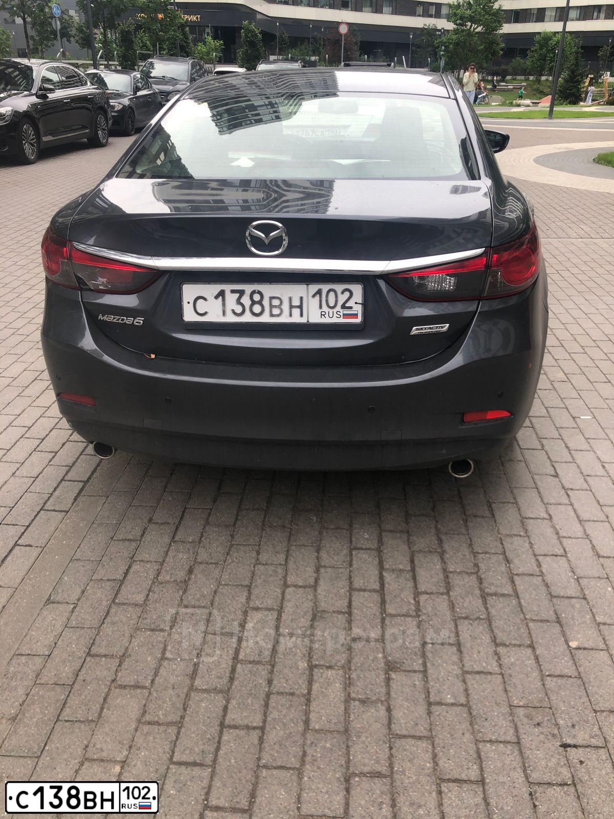 Фото автомобиля MAZDA 6, 2014 — госномер С138ВН102. Цвет: СЕРЫЙ