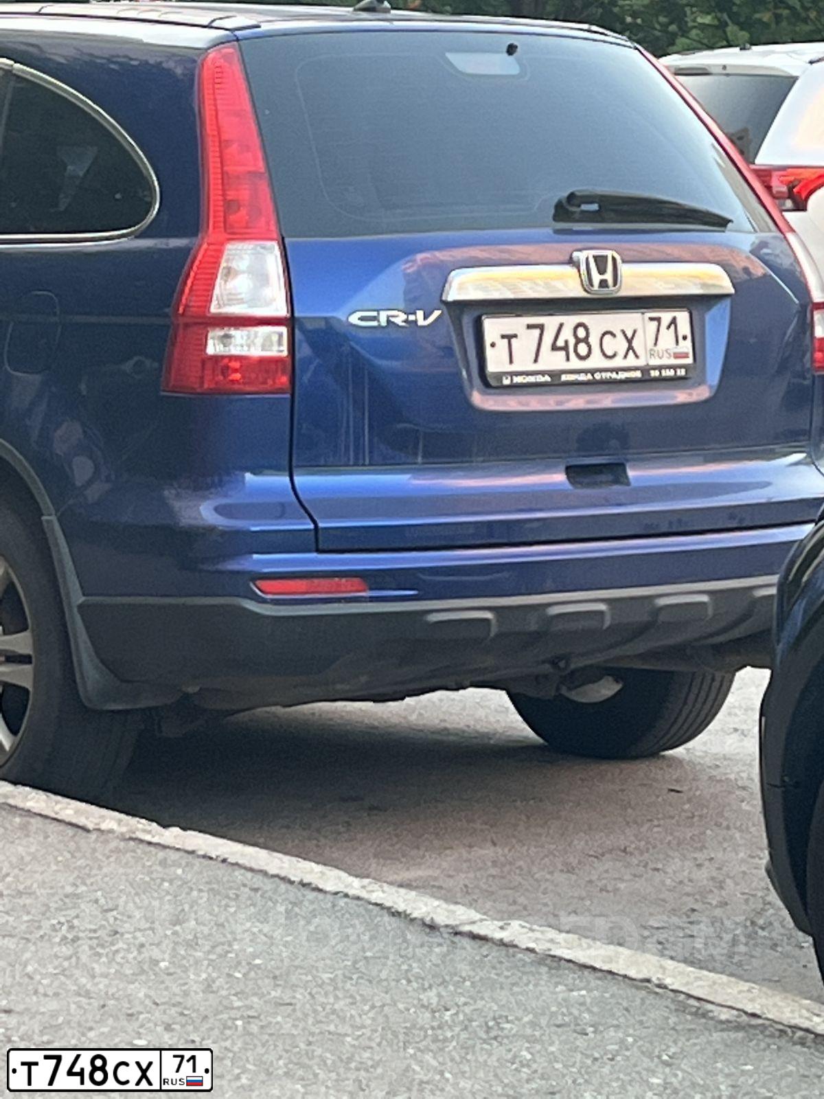 Фото автомобиля HONDA CR-V, 2011 — госномер О005ОТ197. Цвет: СИНИЙ