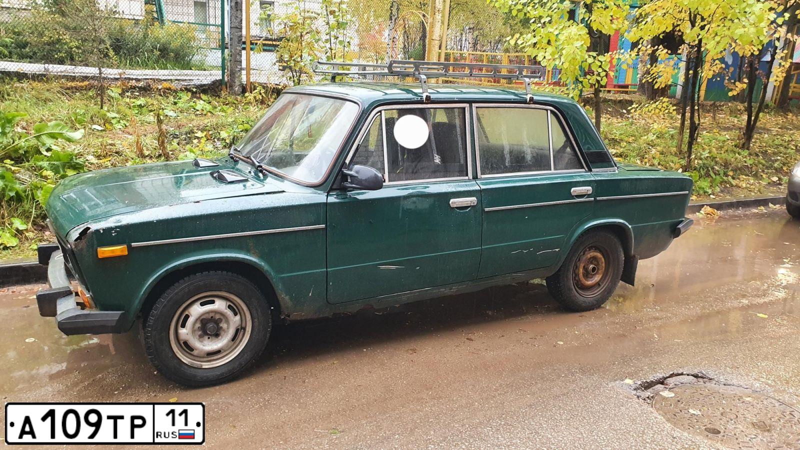 Фото автомобиля LADA 2106, 1999 — госномер А109ТР11. Цвет: ЗЕЛЕНЫЙ