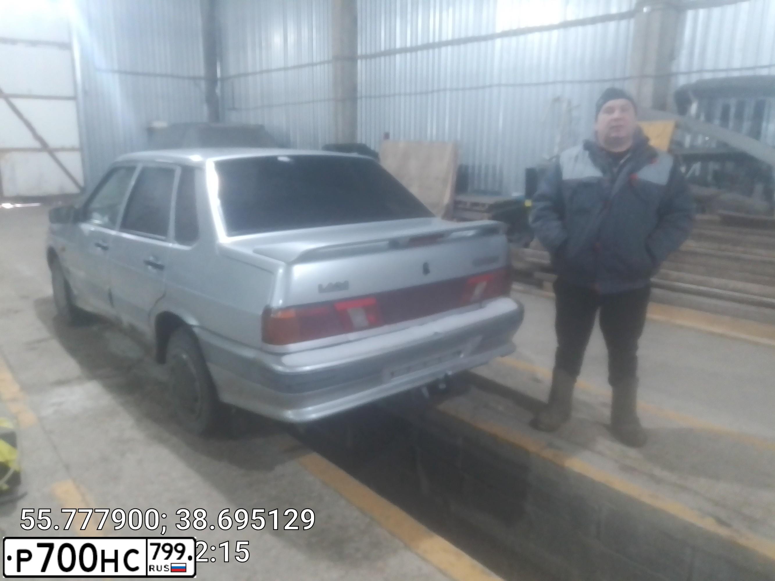 Фото автомобиля ВАЗ 21150, 2007 — госномер В357МН790. Цвет: СВЕТЛО-СЕРЫЙ