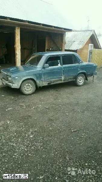 Фото автомобиля LADA 2107, 2007 — госномер М158КВ29. Цвет: Темно-зеленый