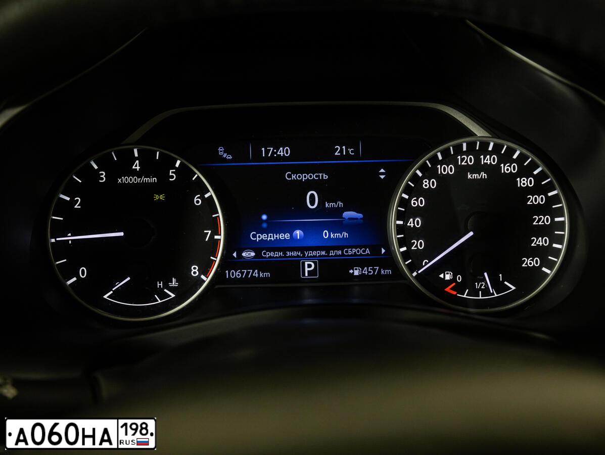 Фото автомобиля NISSAN MURANO, 2017 — госномер А060НА198. Цвет: ЧЕРНЫЙ