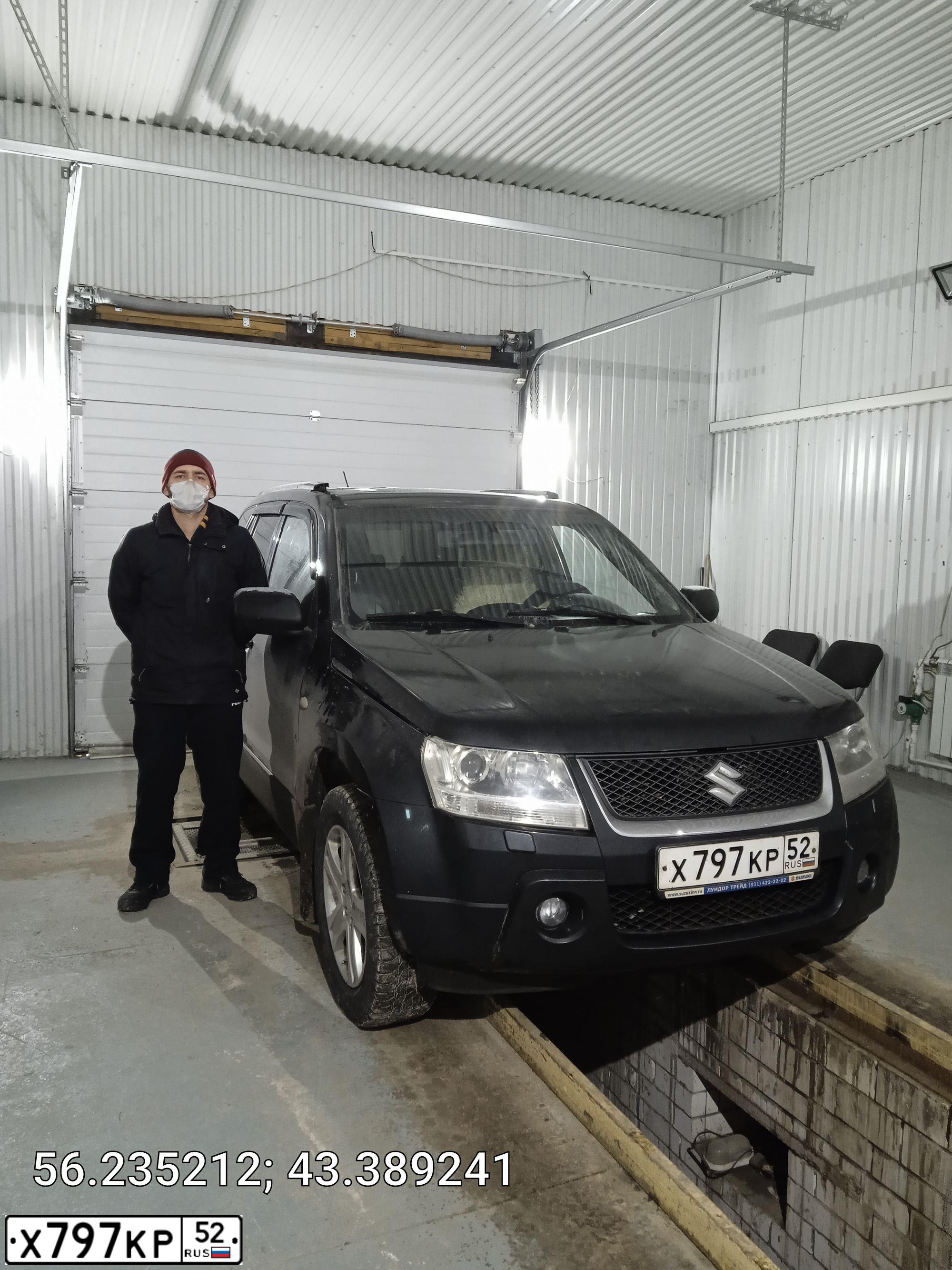 Фото автомобиля SUZUKI /GRAND/ VITARA, 2006 — госномер Х797КР52. Цвет: ЧЕРНЫЙ