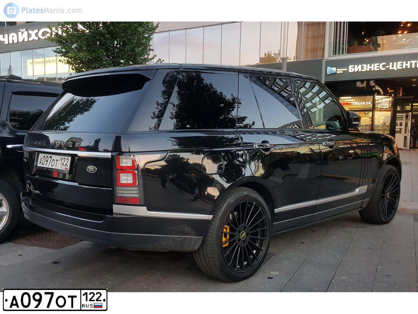 Фото автомобиля LANDROVER RANGE ROVER, 2013 — госномер А097ОТ122. Цвет: ЧЕРНЫЙ