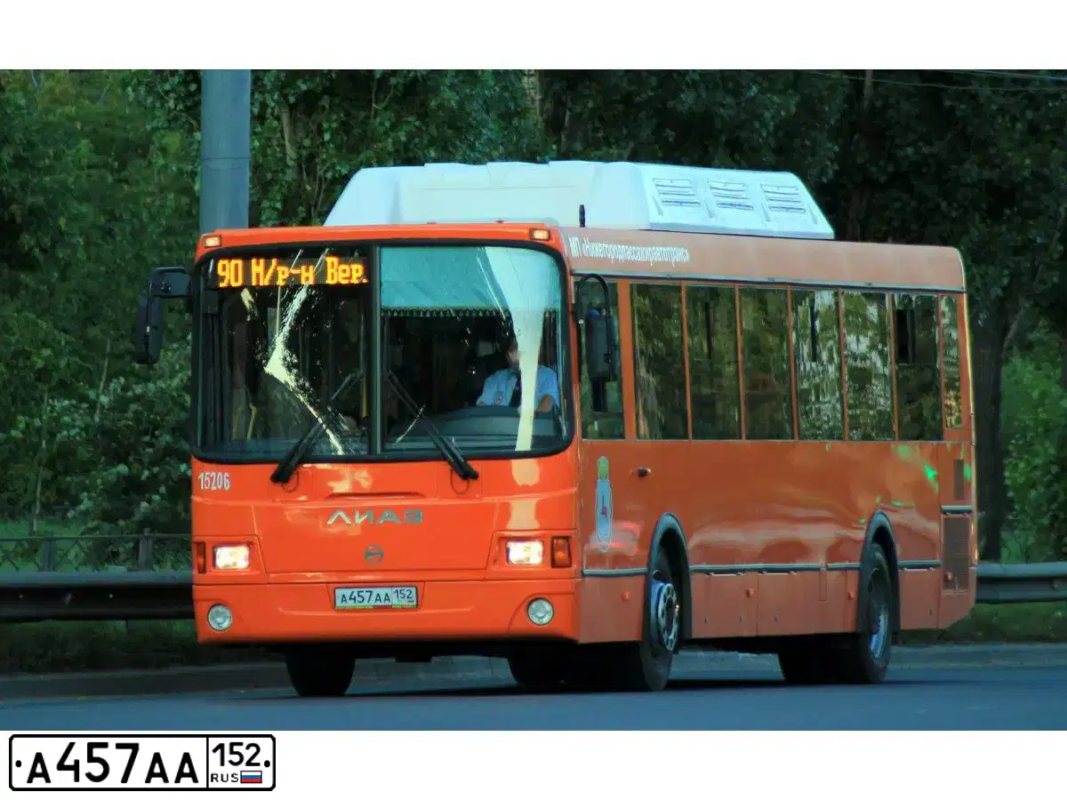 Фото автомобиля ЛИАЗ 525657, 2014 — госномер А113ОЕ252. Цвет: Оранжевый