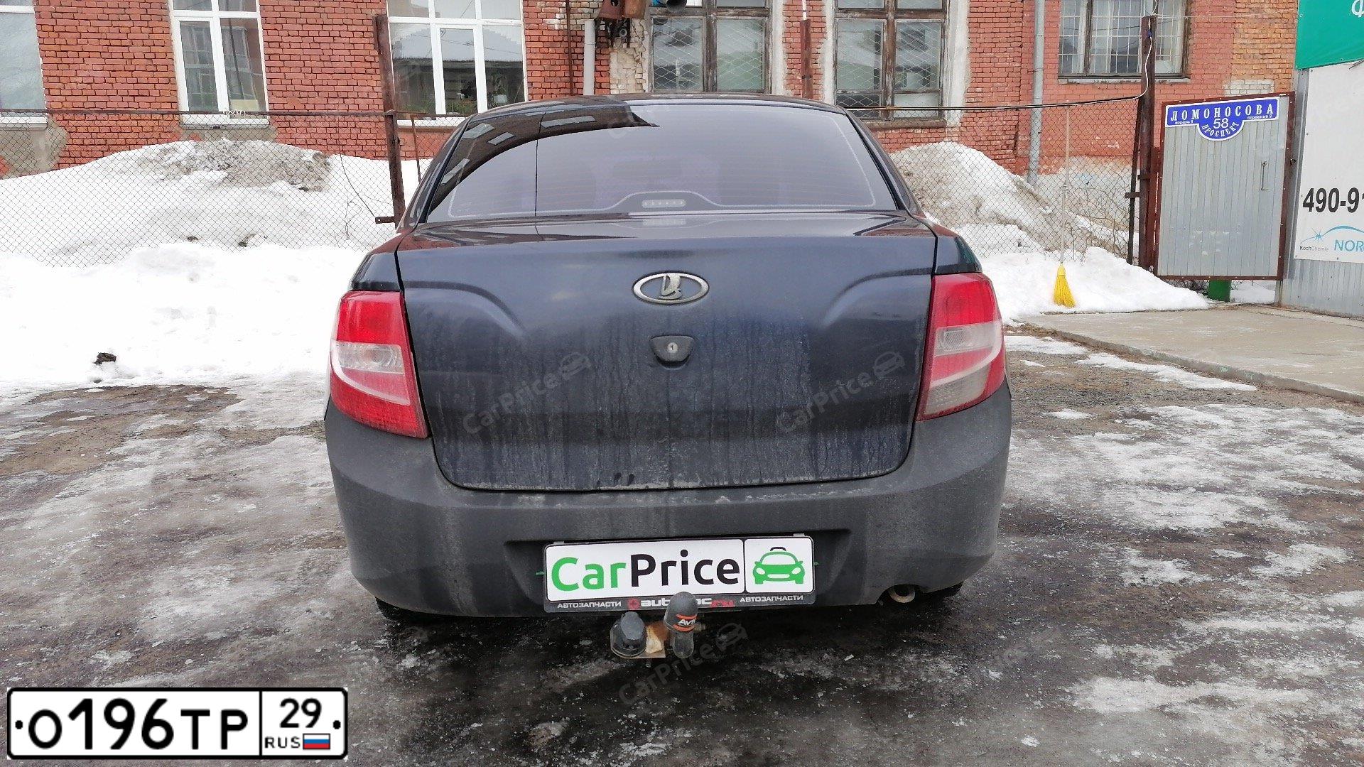 Фото автомобиля LADA 2190 GRANTA, 2012 — госномер К290РЕ29. Цвет: СЕРО-СИНИЙ