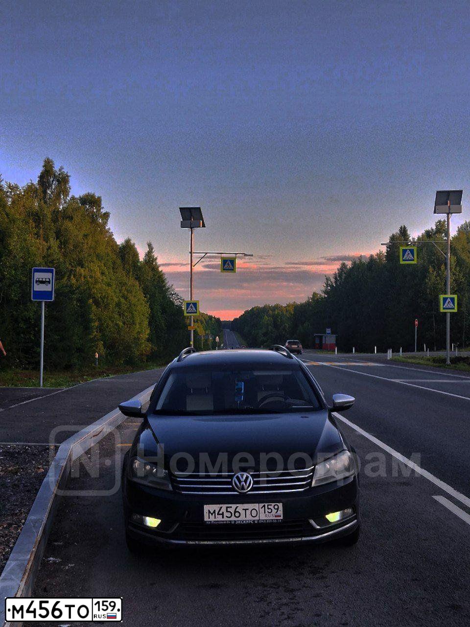 Фото автомобиля VOLKSWAGEN PASSAT, 2012 — госномер М456ТО159. Цвет: ЧЕРНЫЙ