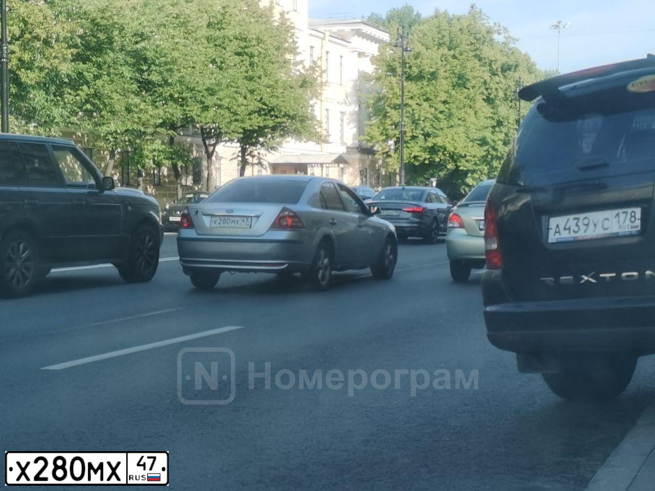 Фото автомобиля FORD MONDEO, 2006 — госномер Х280МХ47. Цвет: СЕРЫЙ