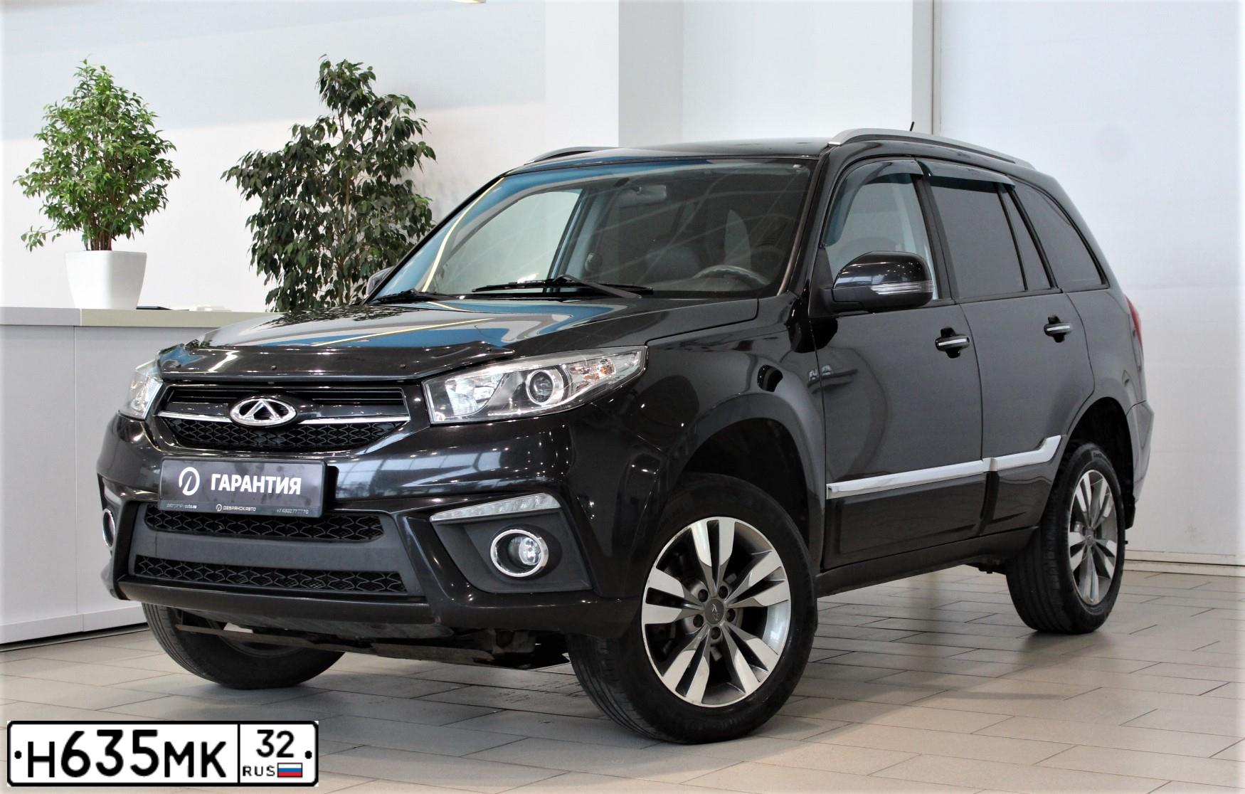Фото автомобиля CHERY TIGGO, 2017 — госномер Н635МК32. Цвет: ЧЕРНЫЙ