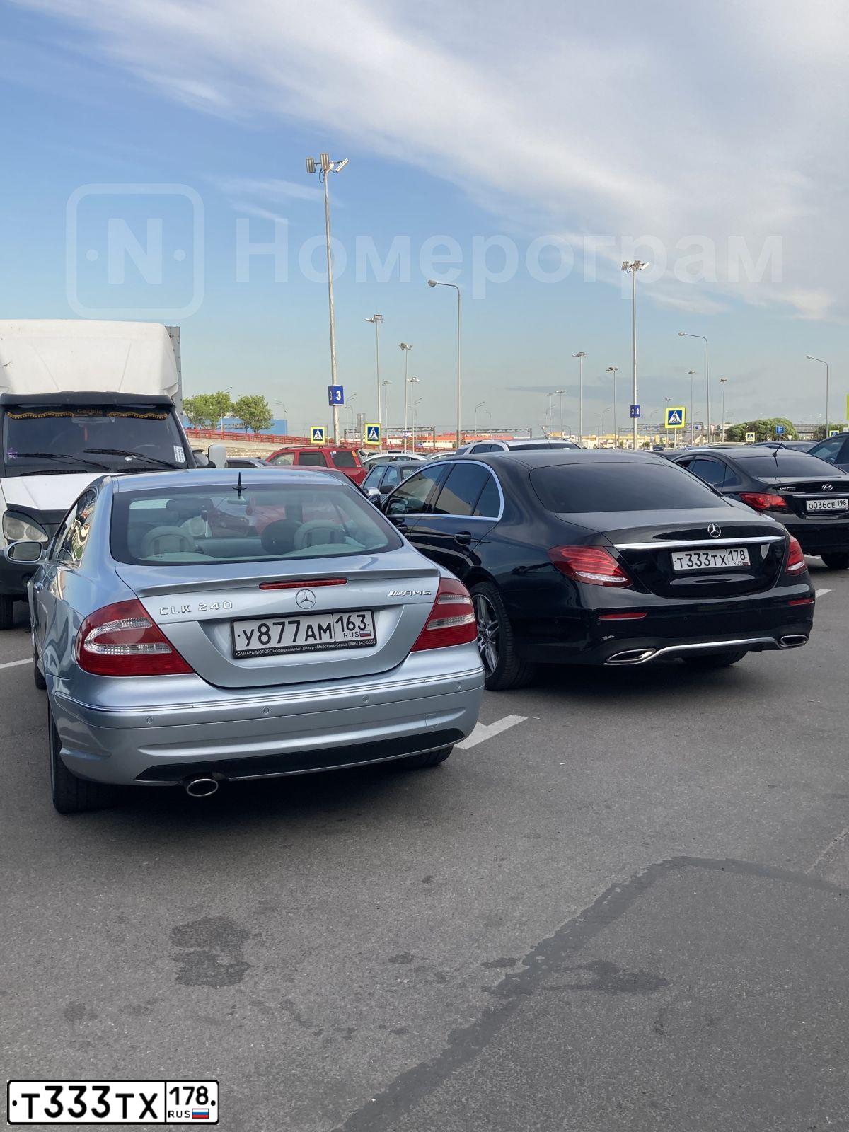 Фото автомобиля MERCEDES E-KLASSE, 2019 — госномер Т333ТХ178. Цвет: ЧЕРНЫЙ