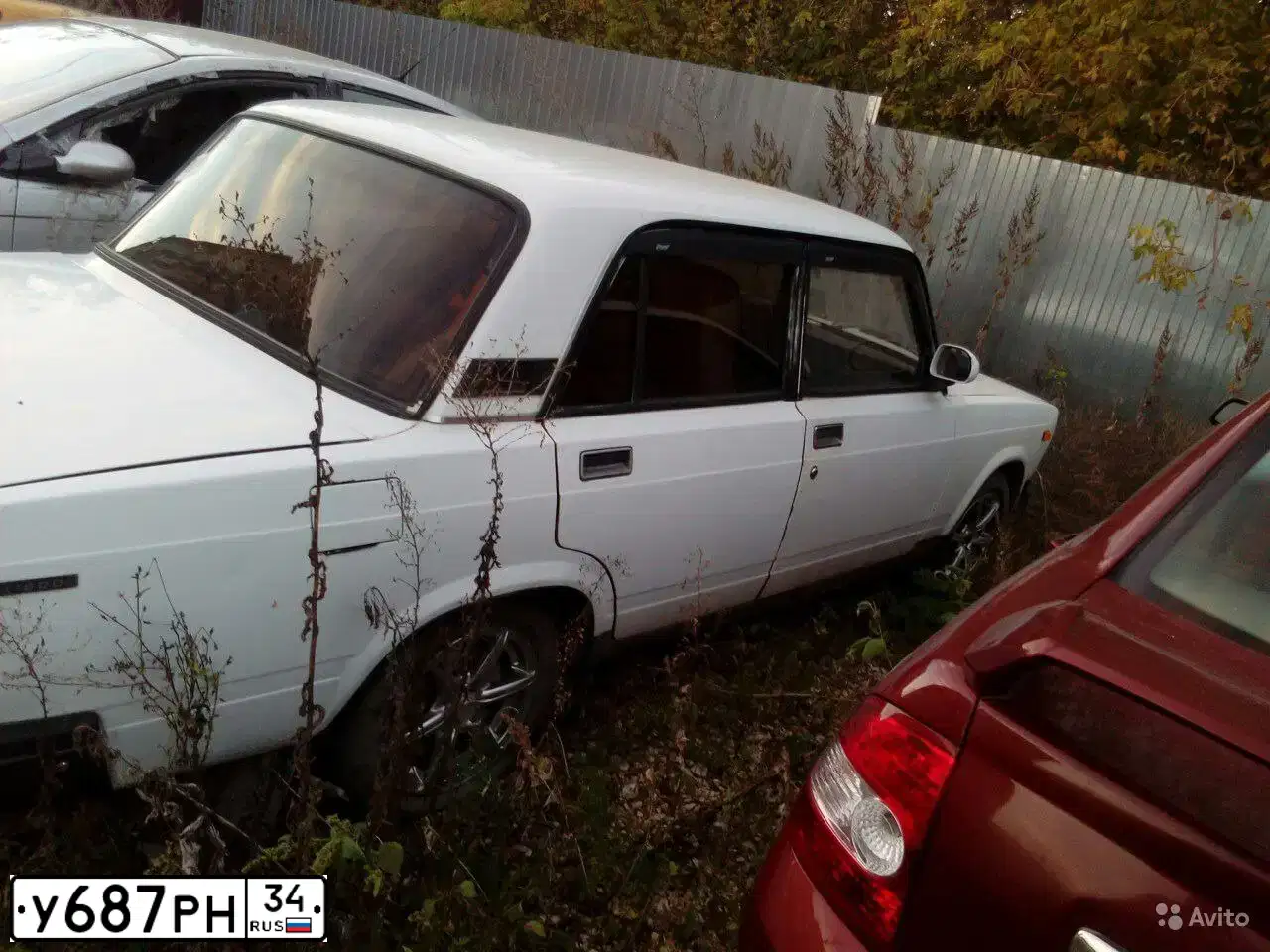 Фото автомобиля LADA 2107, 2002 — госномер У687РН34. Цвет: ЯРКО - БЕЛЫЙ