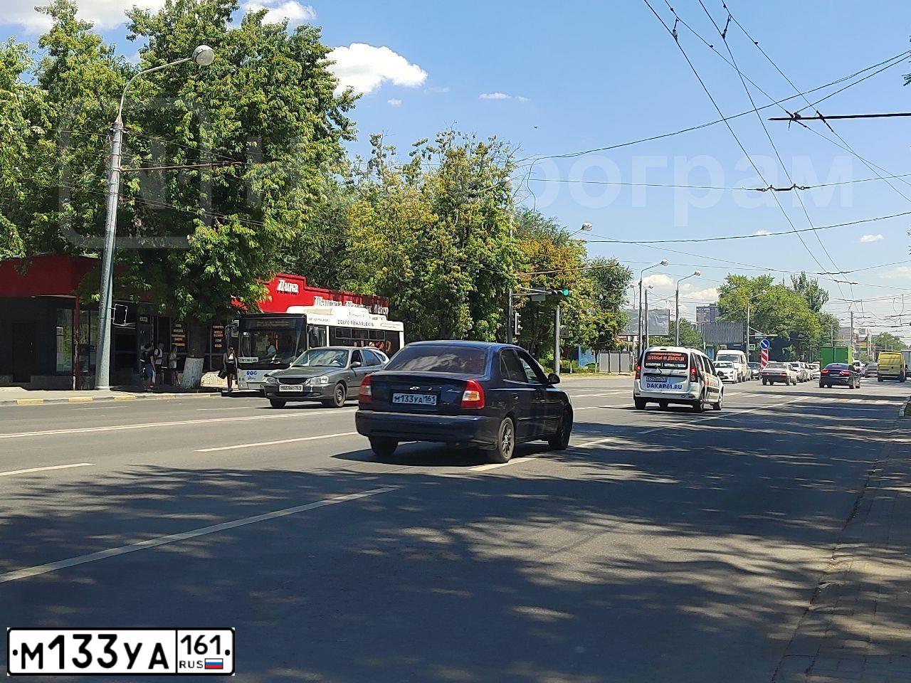 Фото автомобиля TAGAZ ACCENT, 2008 — госномер М133УА161. Цвет: синий