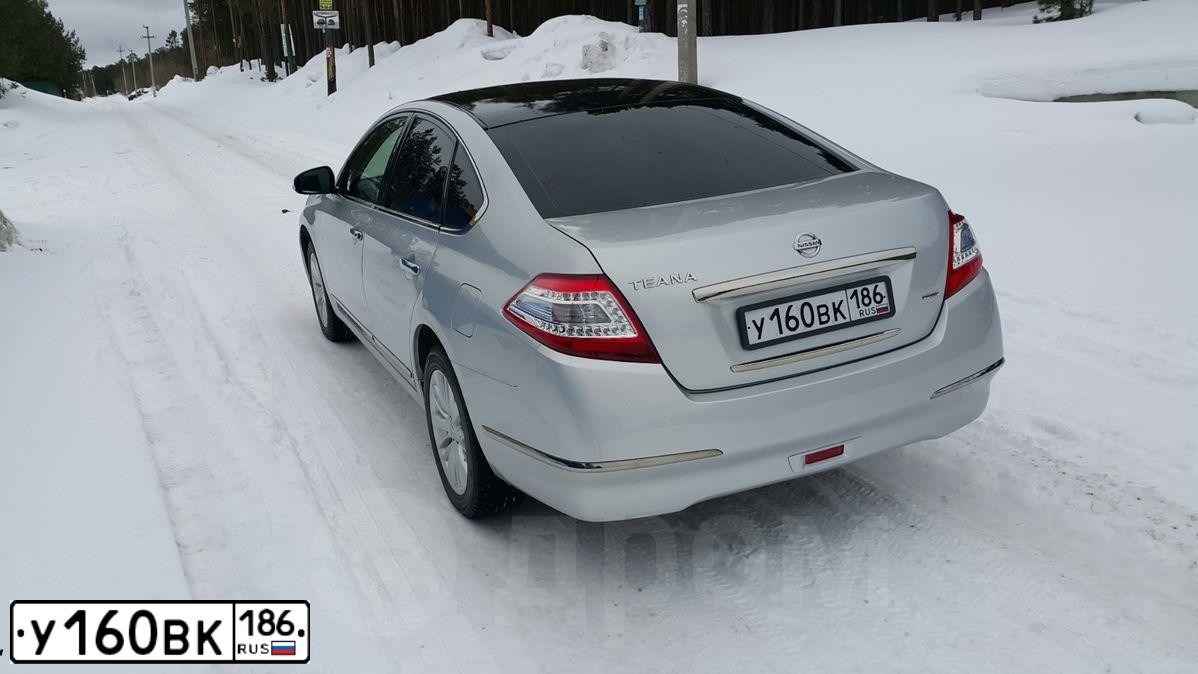 Фото автомобиля NISSAN TEANA, 2011 — госномер Р886ТН11. Цвет: Серебристый