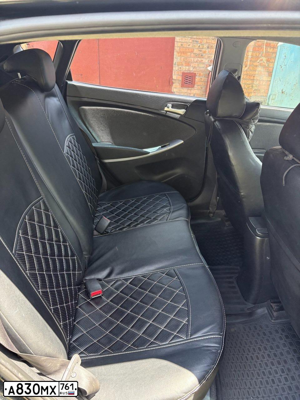 Фото автомобиля HYUNDAI SOLARIS, 2011 — госномер А830МХ761. Цвет: ЧЕРНЫЙ