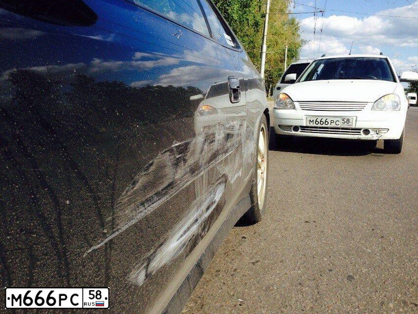 Фото автомобиля LADA 2171 PRIORA, 2012 — госномер М666РС58. Цвет: Белый