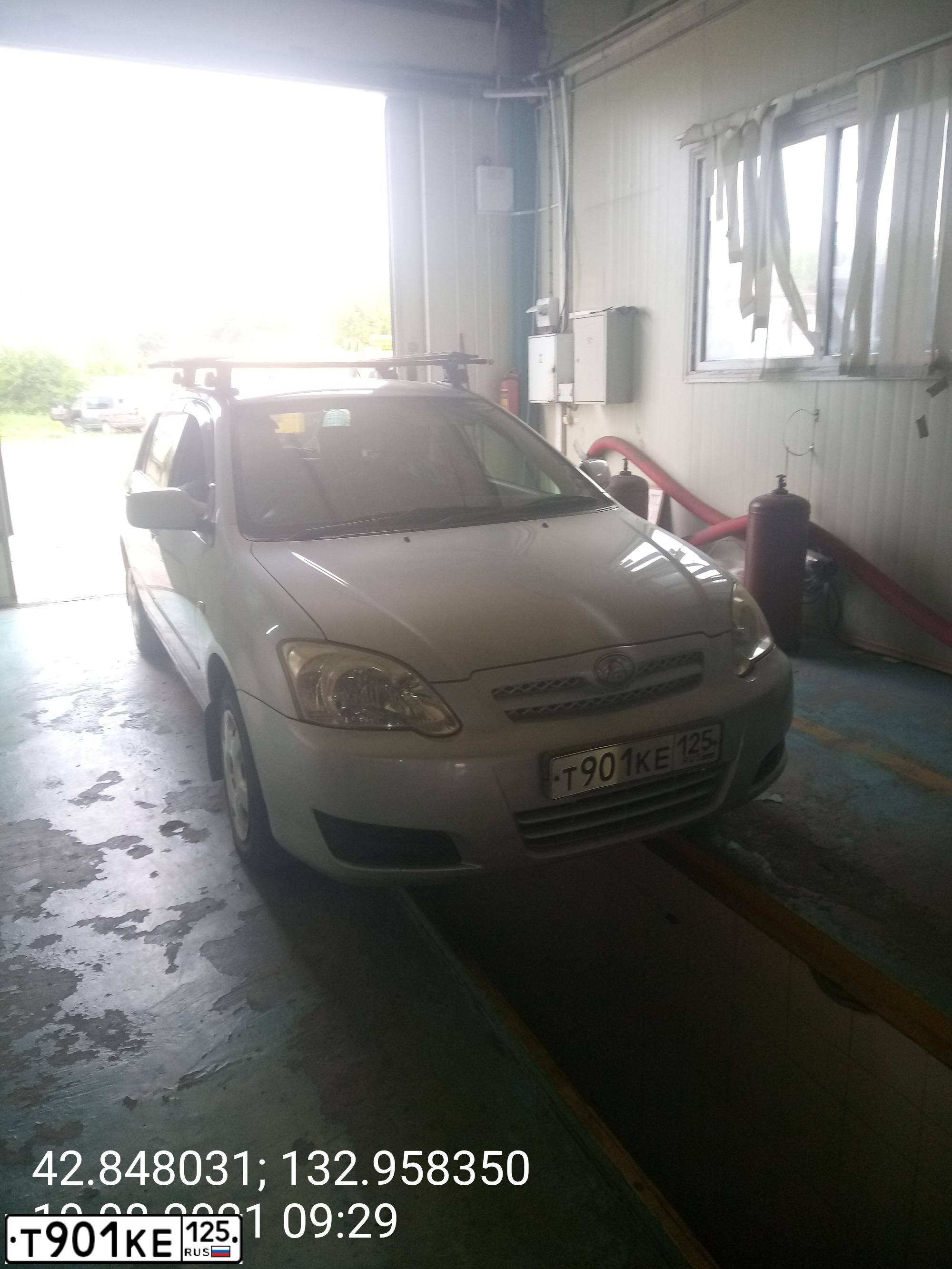 Фото автомобиля TOYOTA ALLEX, 2006 — госномер Т901КЕ125