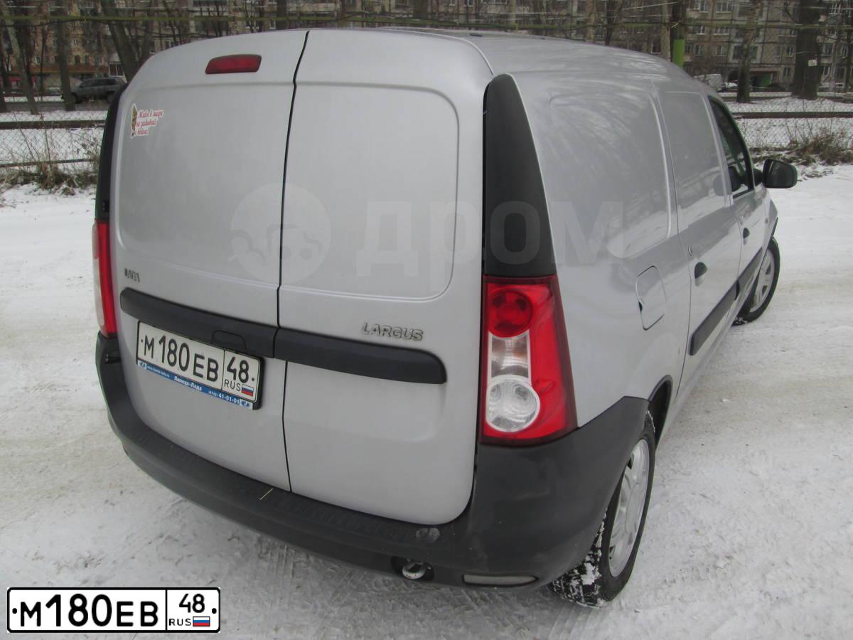 Фото автомобиля LADA LARGUS FURGON, 2013 — госномер У186СТ62. Цвет: серебристый
