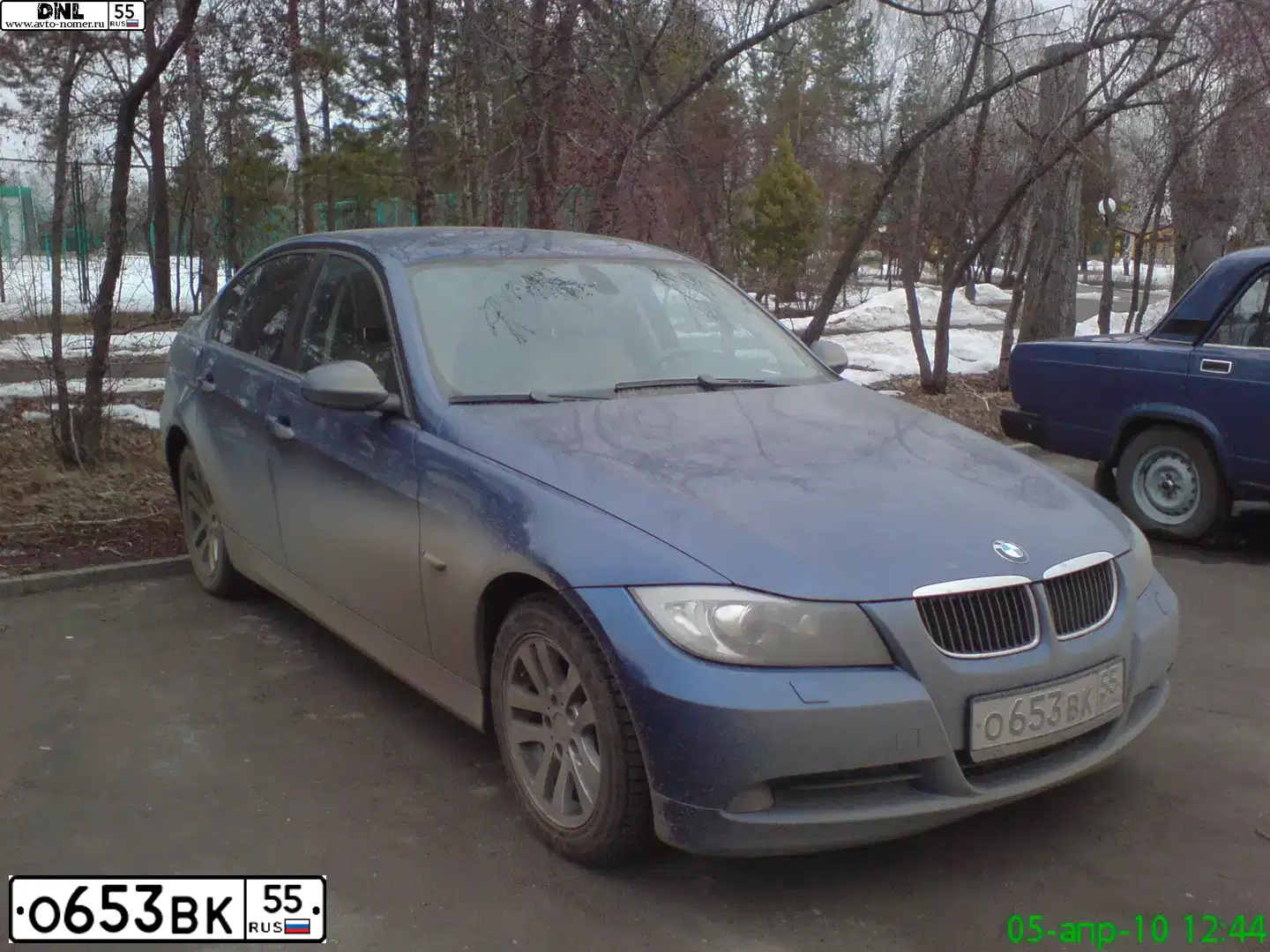 Фото автомобиля BMW SERIE 3, 2008. Цвет: синий