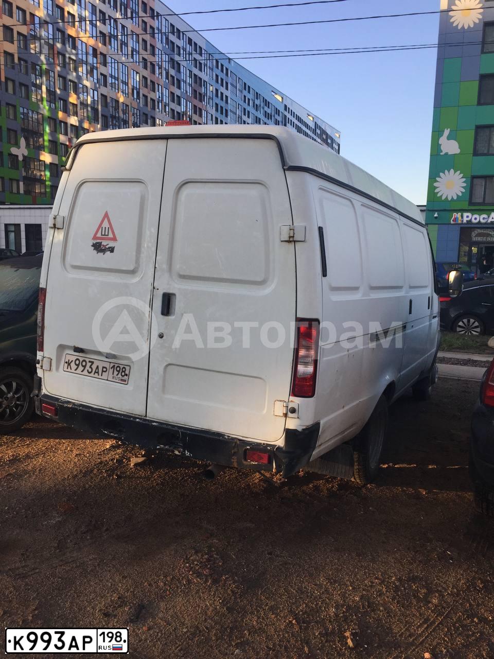 Фото автомобиля GAZ 2705 GAZEL, 2015 — госномер К993АР198. Цвет: Белый