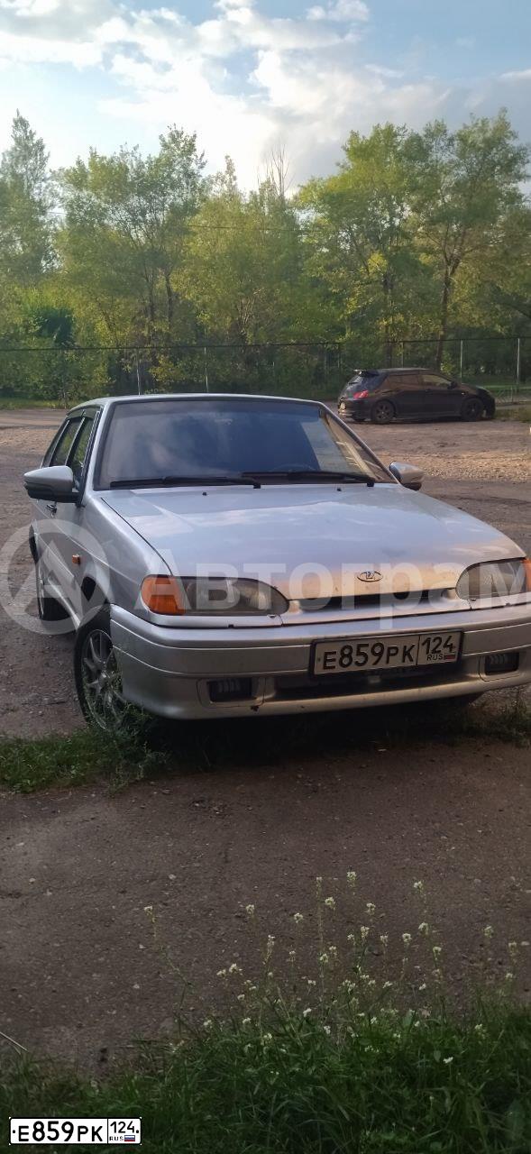 Фото автомобиля LADA 2114 SAMARA, 2012 — госномер Е859РК124. Цвет: СВЕТЛО СЕРЕБРИСТЫЙ МЕТАЛЛ
