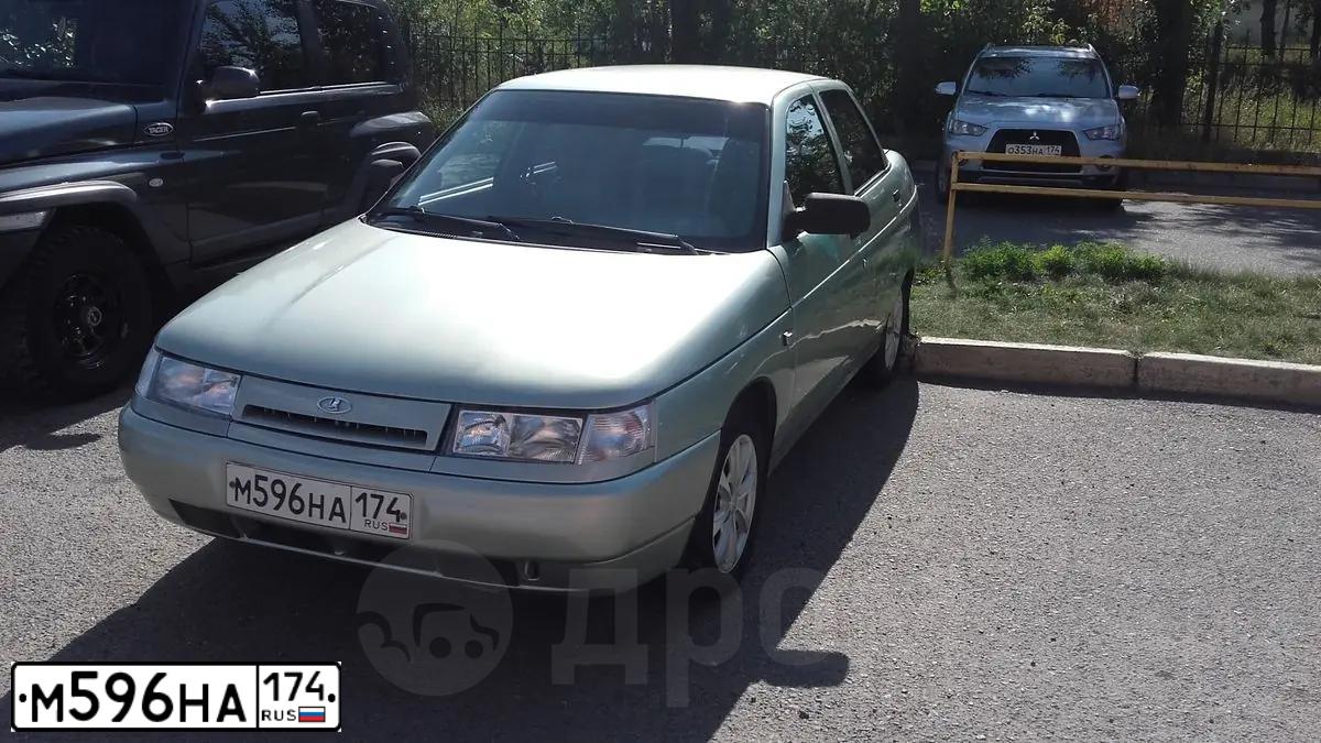 Фото автомобиля LADA 2110, 2006 — госномер М596НА174. Цвет: ЗЕЛЕНЫЙ
