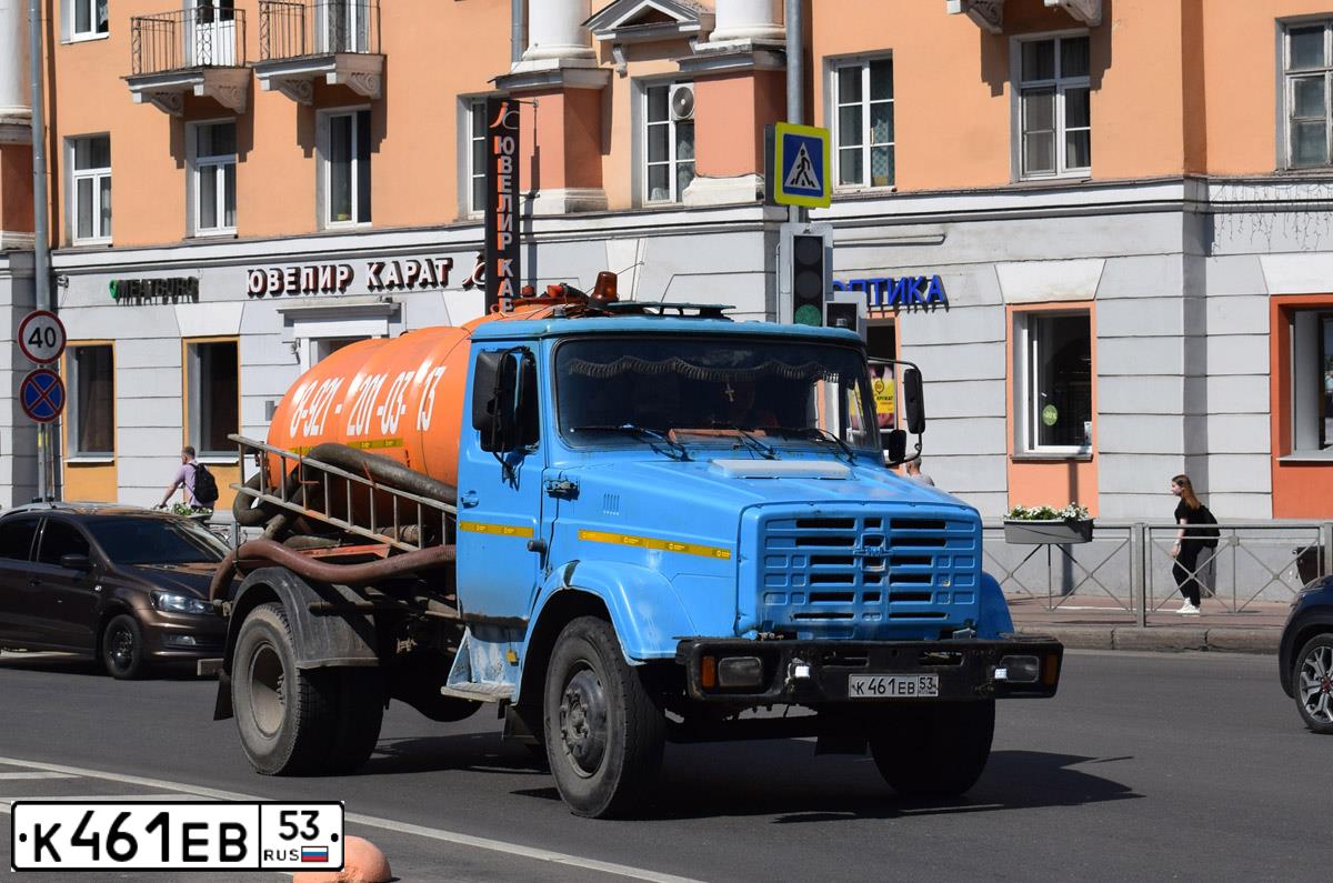 Фото автомобиля ZIL L 433362 4X2 CHASSIS, 2007 — госномер К461ЕВ53. Цвет: синий